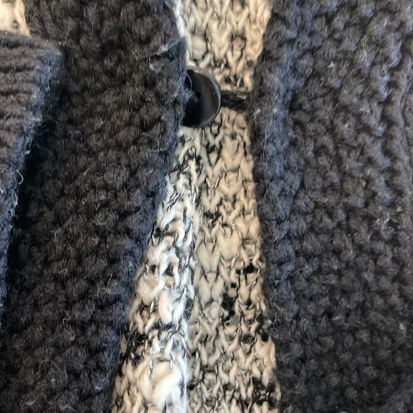 Zara Girls’ Black/White Knit Cardigan- Size 9/10 - Picture 2 of 5